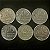 06 Moedas do Brasil - 10 Centavos - 1967-70-75-76-77 - Aço Inoxidavel - Mbc - ref.3325 - Imagem 1