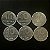 06 Moedas do Brasil - 10 Cruzeiros - 1980-81-82-83-84-85 - Aço Inoxidavel - Mbc - ref.3338 - Imagem 1