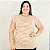 Blusa Plus Size Feminina Estilosa Muscle Tee Moda Feminina Verão Malha - Imagem 3