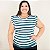 Blusa Plus Size Feminina Estilosa Muscle Tee Moda Feminina Verão Malha - Imagem 1