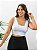 Blusa Top Cropped Suplex Alça Larga Com Bojo Básico Moda - Imagem 3