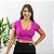 Blusa Top Cropped Suplex Com Manga Decote Quadrado E Bojo - Imagem 4