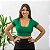 Blusa Top Cropped Suplex Com Manga Decote Quadrado E Bojo - Imagem 5