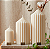 Kit Vela Escultural Catedral em Cera 100% Vegetal - Imagem 1