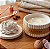 Vela CocoNut Vaso Cimento Grande com Tampa Flor - Imagem 2
