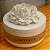 Vela CocoNut Vaso Cimento Grande com Tampa Flor - Imagem 3