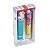 CANETA ESFEROGRÁFICA 0.7MM 10 CORES + MARCA TEXTO - TUTI FRUTTI - BRW - Imagem 1