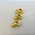 Trio de Argolinhas Com Zirconia Banhado em Ouro 18k - Imagem 3