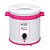 Termocera Aquecedor Cera Quente 1kg Sem Refil Titanio Mega Bell Rosa e Branco - Imagem 1