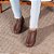 Sapato Casual Conforto Couro Marrom - Imagem 1
