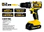 Parafusadeira Furadeira De Impacto The Black Tools Profissional TB-21PX 2 Baterias Com Maleta 60Hz Amarelo - Imagem 3
