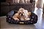 Cama Quadrada para Cachorro ou Gato Luppet Preto Cachorro Tamanho:GG - Imagem 6