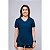 Camiseta Feminina Fitness Proteção UV Azul Marinho - Imagem 4