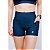 Shorts Fitness Curto Alta Compressão com Bolso Azul Marinho - Imagem 2