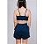 Shorts Fitness Duplo Compressão com Bolso Azul Marinho - Imagem 4