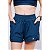 Shorts Fitness Duplo Compressão com Bolso Azul Marinho - Imagem 5