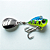 Isca Artificial Yara Little Spin 16g - Colher Folha - Cor 46 - Azul e Verde - Imagem 1