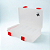 Estojo Albatroz H488U – Dupla Face – 10 Compartimentos – Vermelho com Transparente - Imagem 2