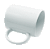 Caneca Branca AAA Porcelana Importada para Sublimação - Unidade - Imagem 2