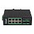Switch Industrial de Liga de Alumínio 8xRJ45 GbE Poe 120 w, Trilho DIN, Fonte DC 12~52V - Imagem 1
