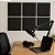 Kit 50 Placa Acústica Lisa Antichamas – 50x50x3cm Espessura - Espuma Perfilada Isolamento e Tratamento Acústico - Imagem 4