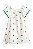 Vestido Infantil Manga Curta Abacaxi Off White Nanai - Imagem 2