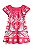 Vestido Infantil Manga Curta Tropical Rosa Nanai Flamingo - Imagem 2