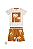 Conjunto Infantil Camiseta Branca Bermuda Milon Coqueiro - Imagem 2