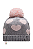 Gorro Inverno Pompom Cinza Rosa Menina Kukiê - Imagem 2