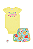 Conjunto Bebê Body Summer Shorts Frutas Cinti Amarelo - Imagem 2