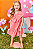 Vestido Infantil Linho Maquinetado Rosa Kukie - Imagem 1