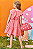 Vestido Infantil Linho Maquinetado Rosa Kukie - Imagem 2