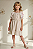 Vestido Infantil Bege Linho Deluxe Tricoline Kukie - Imagem 1