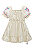 Vestido Infantil Bege Linho Deluxe Tricoline Kukie - Imagem 3