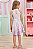 Vestido Infantil Jacquard Marina Lilás Estampado Infanti - Imagem 2
