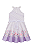 Vestido Infantil Jacquard Marina Lilás Estampado Infanti - Imagem 4