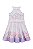 Vestido Infantil Jacquard Marina Lilás Estampado Infanti - Imagem 3