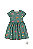 Vestido Infantil Curto Rodado Estampado Verde Malwee Algodão - Imagem 1