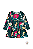 Vestido Infantil Verde Estampado Nanai Manga Longa - Imagem 2