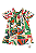 Vestido Infantil Manga Curta Estampado Floral Nanai - Imagem 1