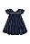 Vestido Feminino Azul Marinho Estampado Corações Milon - Imagem 2