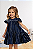 Vestido Feminino Azul Marinho Estampado Corações Milon - Imagem 1