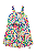 Vestido Infantil Multicolor Floral Infanti - Imagem 3