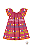 Vestido Infantil Vermelho Estampado Kyly - Imagem 1