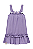 Vestido Infantil Roxo em Linho Infanti - Imagem 3