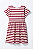 Vestido Infantil Hering Listrado Manga Curta - Imagem 2