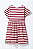 Vestido Infantil Hering Listrado Manga Curta - Imagem 3