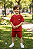 Conjunto Menino Hering Camiseta e Bermuda Vermelho Casual - Imagem 1