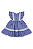 Vestido Infantil Azul com Babados e Renda Barbara Kids - Imagem 3