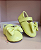 Sapatilha com Laço Bebê Verde Lemon Shoes Baby - Imagem 1